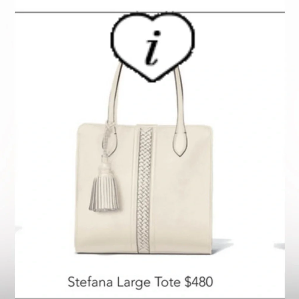 BRIGHTON FERRARA COLLECTION Stefana Large Tote White #H36352 - Picture 3 of 15